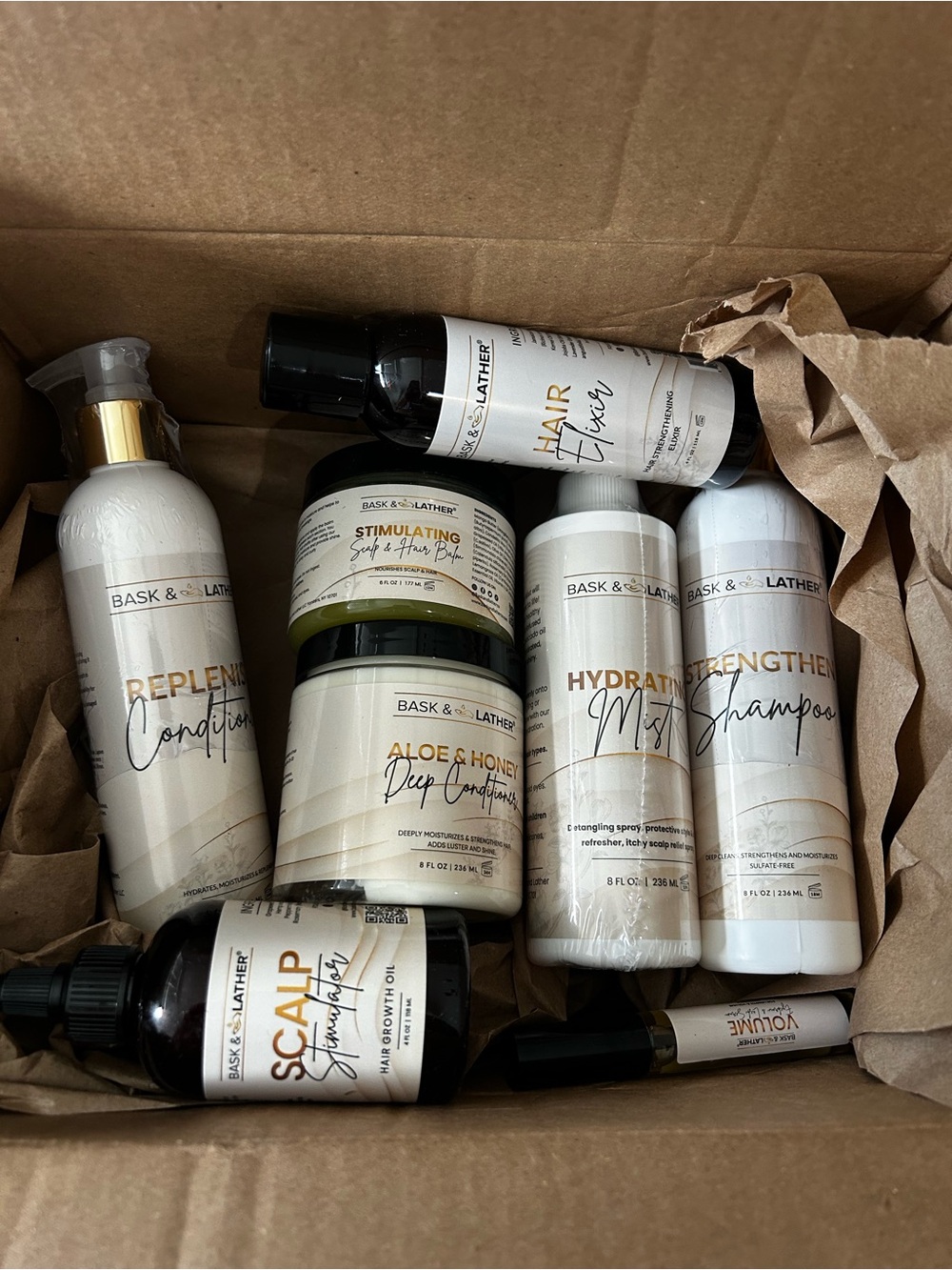 Bask & Lather Hair Care Set